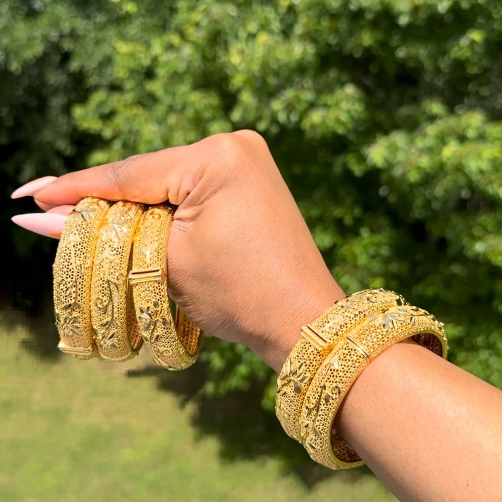 24k gold plated openable Bangle